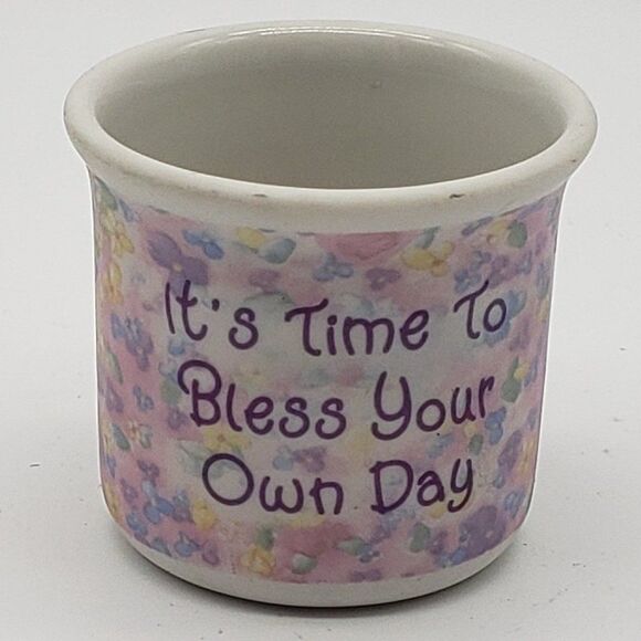 Precious Moments It's Time To Bless Your Day Vintage 2001 Ceramic Candle Holder - Picture 5 of 7